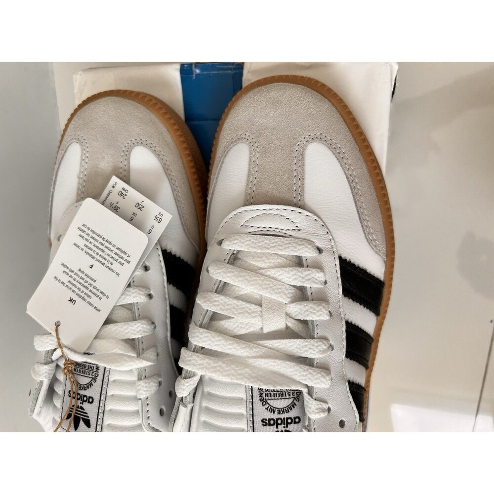 Adidas Samba XLG Shoes JH6516 DAMAGED BOX 6.5 Youth 8 Women White Black Gum NEW - Picture 6 of 14